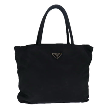 PRADA Tote Bag Nylon Black Auth ac3083