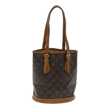 LOUIS VUITTON Monogram Bucket PM Shoulder Bag M42238 LV Auth ac3132