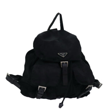 PRADA Backpack Nylon Black Auth ac3143