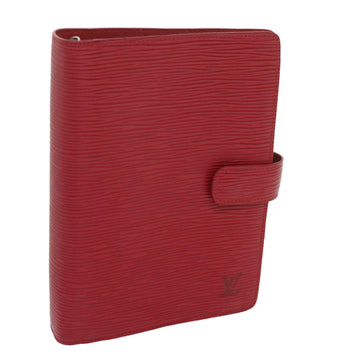 LOUIS VUITTON Epi Agenda MM Day Planner Cover Red R20047 LV Auth am5931