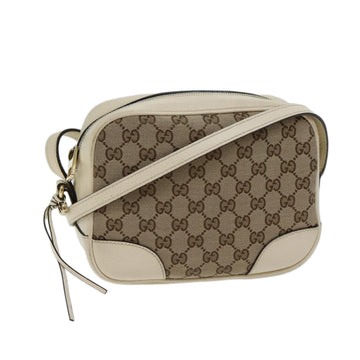 GUCCI GG Canvas Shoulder Bag Outlet Beige 449413 Auth am6051