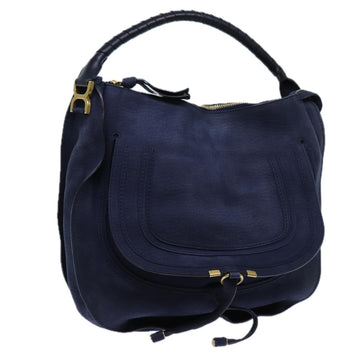 Chloe Mercy Shoulder Bag Leather Navy Auth am6055