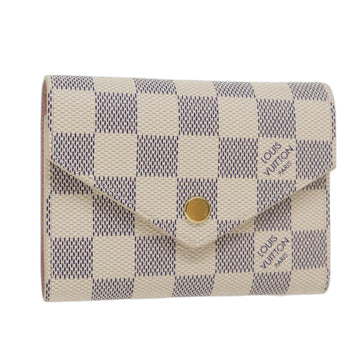 LOUIS VUITTON Damier Azur Portefeuille Victorine Wallet N64022 LV Auth am6071A