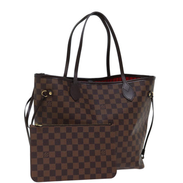 LOUIS VUITTON Damier Ebene Neverfull MM Tote Bag N51105 LV Auth am6117A