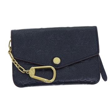 LOUIS VUITTON Empreinte Pochette Cles Coin Purse Navy M62017 LV Auth am6128