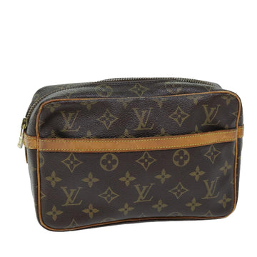 LOUIS VUITTON Monogram Compiegne 23 Clutch Bag M51847 LV Auth am6246