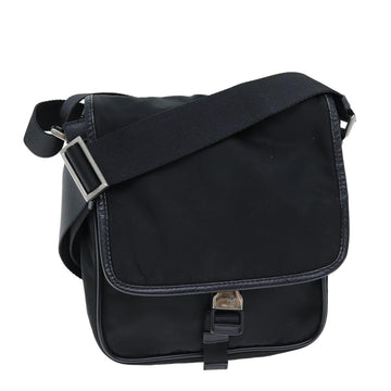 PRADA Shoulder Bag Nylon Black Auth am6294