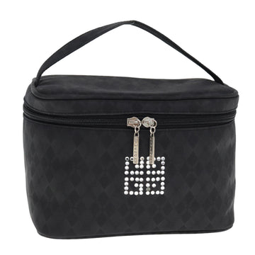 GIVENCHY Vanity Cosmetic Pouch Nylon Black Auth am6346