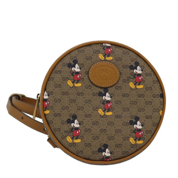 GUCCI Micro GG Supreme Disney Mini Backpack PVC Beige 603730 Auth am6384S