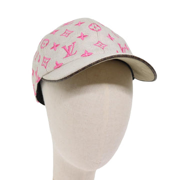 LOUIS VUITTON Monogram Starboard Cap Pink M76716 LV Auth am6404A