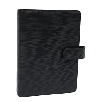 LOUIS VUITTON Epi Agenda MM Day Planner Cover Black R20042 LV Auth am6431