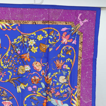 HERMES Carre 90 Scarf PIERRES d' ORIENT et d' OCCIDENT Silk Purple Auth am6434