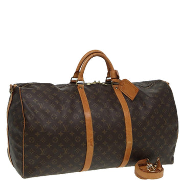 LOUIS VUITTON Monogram Keepall Bandouliere 60 Boston Bag M41412 LV Auth am6490