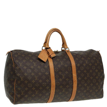 LOUIS VUITTON Monogram Keepall 55 Boston Bag M41424 LV Auth am6491