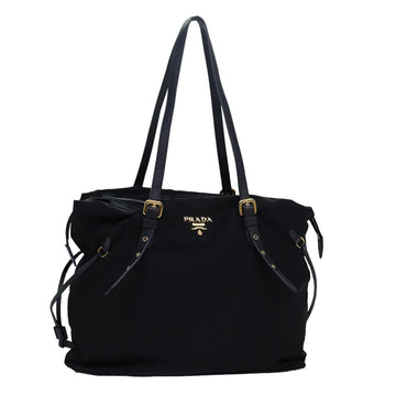 PRADA Tote Bag Nylon Black Auth am6502