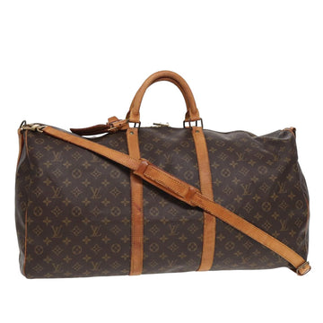 LOUIS VUITTON Monogram Keepall Bandouliere 60 Boston Bag M41412 LV Auth am6512