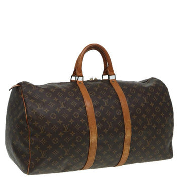 LOUIS VUITTON Monogram Keepall 55 Boston Bag M41424 LV Auth am6513