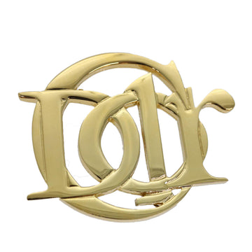 CHRISTIAN DIOR Brooch metal Gold Auth am6610