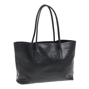 PRADA Tote Bag Leather Black Auth am6665