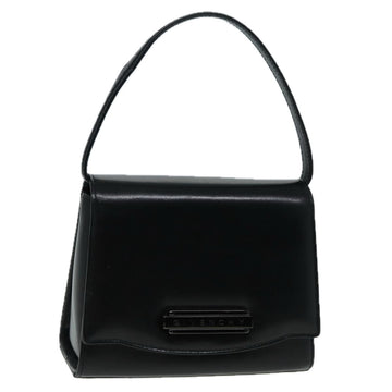 GIVENCHY Hand Bag Leather Black Auth am6709