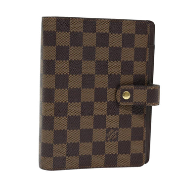 LOUIS VUITTON Damier Ebene Agenda MM Day Planner Cover R20240 LV Auth ar11861