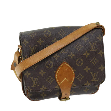 LOUIS VUITTON Monogram Cartouchiere MM Shoulder Bag M51253 LV Auth ar11865