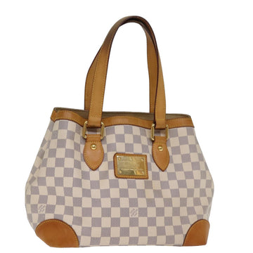 LOUIS VUITTON Damier Azur Hampstead PM Tote Bag N51207 LV Auth ar11928B