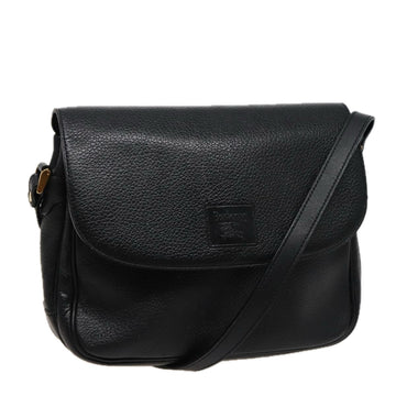 BURBERRYSs Shoulder Bag Leather Black Auth ar11985