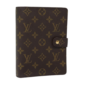 LOUIS VUITTON Monogram Agenda MM Day Planner Cover R20105 LV Auth ar12026