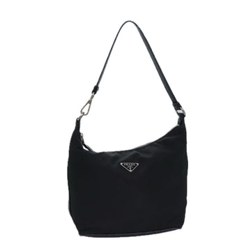 PRADA Shoulder Bag Nylon Black Auth ar12044