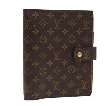 LOUIS VUITTON Monogram Agenda GM Day Planner Cover R20006 LV Auth ar12092