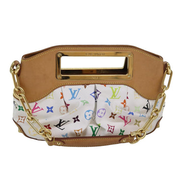 LOUIS VUITTON Monogram Multicolor Judy PM Bag White M40257 LV Auth ar12108A