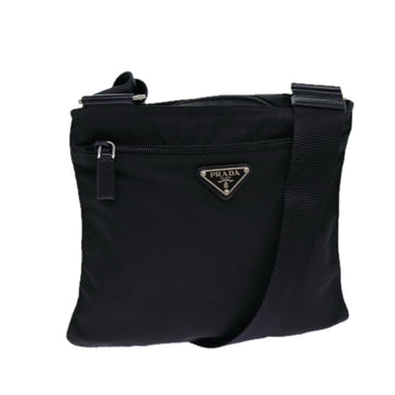 PRADA Shoulder Bag Nylon Black Auth ar12121