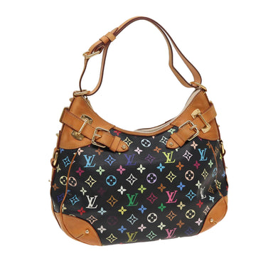 LOUIS VUITTON Monogram Multicolor Greta Shoulder Bag Black M40196 Auth ar12148