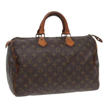 LOUIS VUITTON Monogram Speedy 35 Hand Bag M41524 LV Auth ar12189