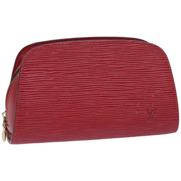 LOUIS VUITTON Epi Dauphine PM Pouch Castilian Red M48447 LV Auth ar12245