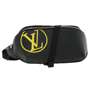 LOUIS VUITTON Epi LV Circle Bum Bag Waist Bag Black Yellow M55131 Auth ar8522A