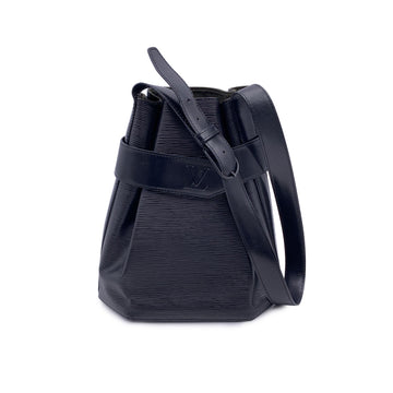 LOUIS VUITTON Vintage Black Epi Leather Sac D'Epaule Shoulder Bag