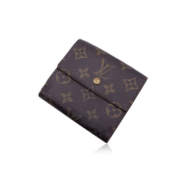 LOUIS VUITTON Monogram Canvas Elise Square Compact Wallet M61654