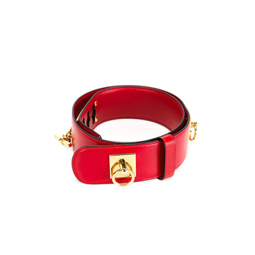 Vintage Red Leather Belt