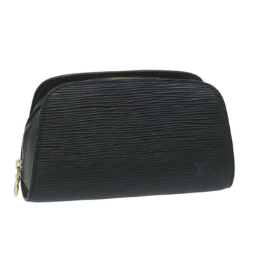 LOUIS VUITTON Epi Dauphine PM Pouch Black M48442 LV Auth bs11351