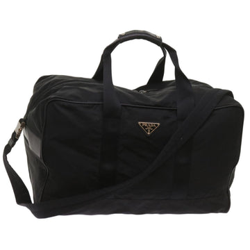 PRADA Boston Bag Nylon 2way Black Auth bs11802