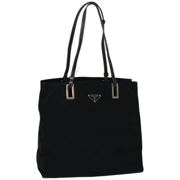 PRADA Hand Bag Nylon Black Auth bs12093