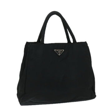 PRADA Hand Bag Nylon Black Auth bs12829