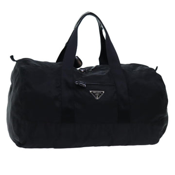 PRADA Boston Bag Nylon Black Auth bs13015