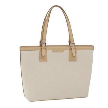 BURBERRY Tote Bag Canvas Beige Auth bs13275