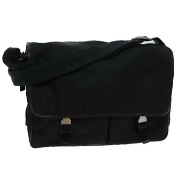 PRADA Shoulder Bag Nylon Black Auth bs13422