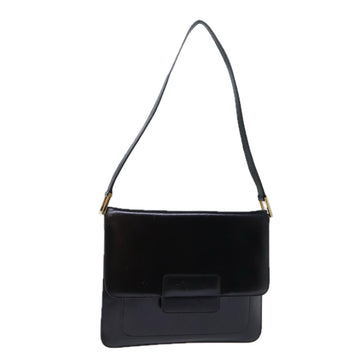 GUCCI Shoulder Bag Leather Black 001 2046 1907 Auth bs13751