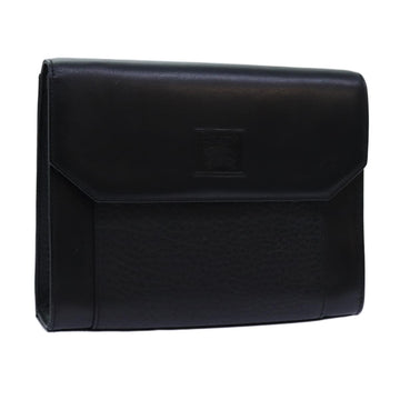 BURBERRYSs Shoulder Bag Leather Black Auth bs13801