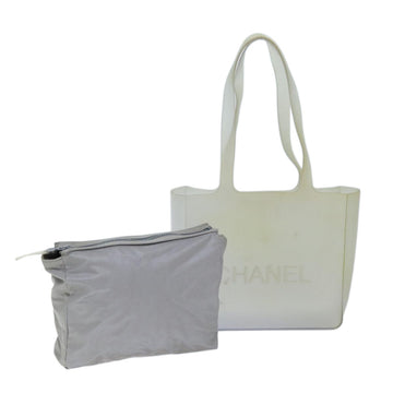 CHANEL Tote Bag Vinyl Clear CC Auth bs13945